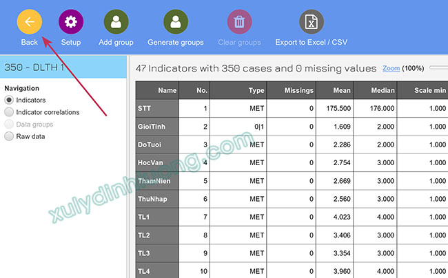 nhap du lieu vao smartpls 4